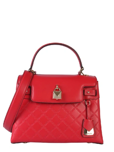 Shop Michael Michael Kors Medium Gramercy Bag In Rosso