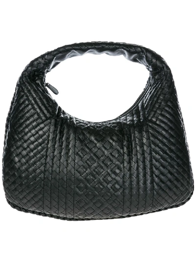 Shop Bottega Veneta Monaco Shoulder Bag In Nero