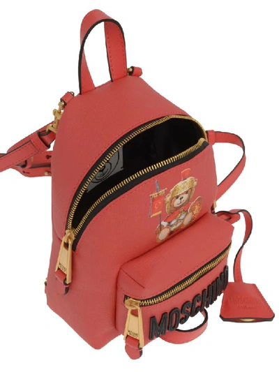 Shop Moschino Backpack  In Red