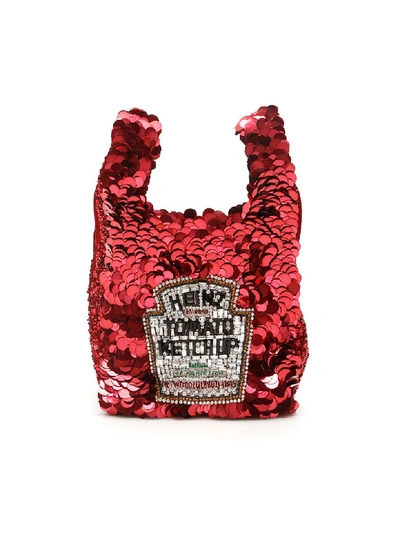 Shop Anya Hindmarch Anya Brands Ketchup Tote Bag In Red (red)