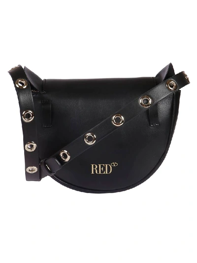 Shop Red Valentino Rock Ruffles Belt Bag In Black