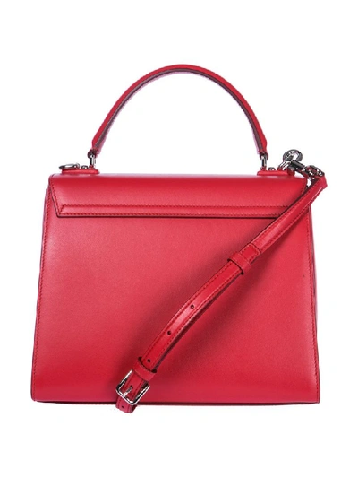 Shop Dolce & Gabbana Lucia Handbags In Rosso / Bianco