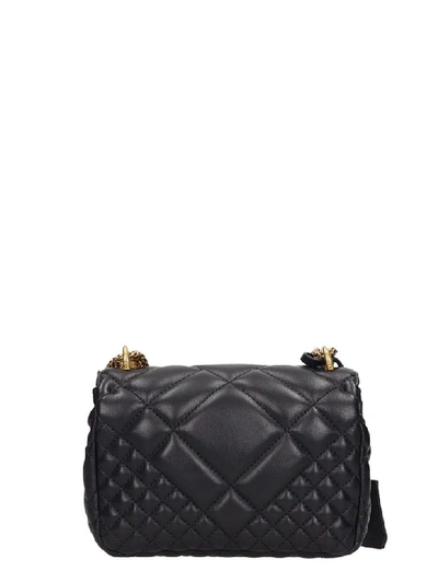 Shop Versace Shoulder Bag In Black Leather