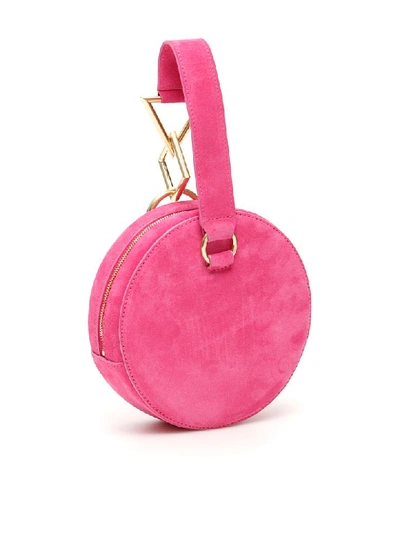 Shop Tara Zadeh Suede Azar Clutch In Fuxia (fuchsia)