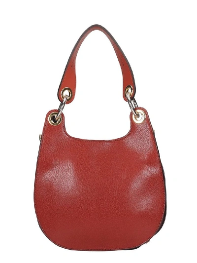 Shop Chloé Tess Big Shoulder Bag In Brown Leather
