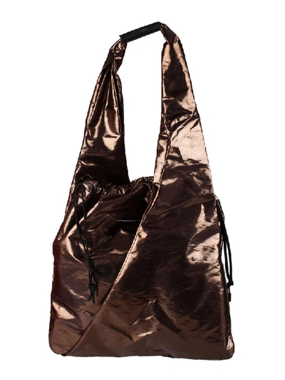 Shop Mm6 Maison Margiela Japanese Bucket Bag In Bronze