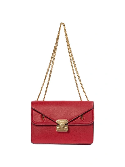 Shop Fendi Bag Bug Crossbody Bags In Rosso