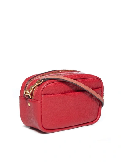 Shop Tory Burch Perry Bombe Mini Bag Shoulder Bag In Red Apple