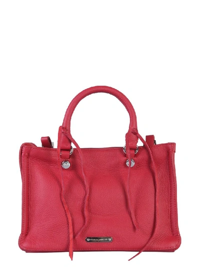 Shop Rebecca Minkoff Micro Regan Satchel Bag In Rosso