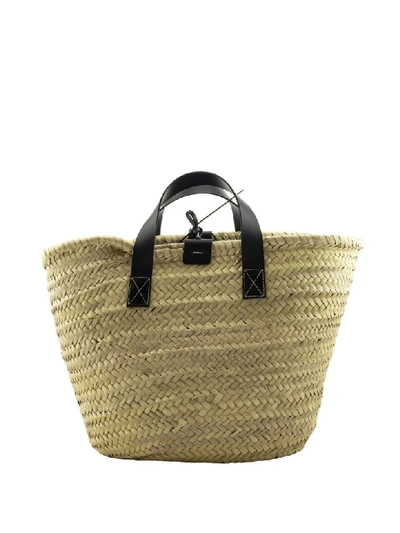 Shop Etro Logo Raffia Tote Beach In Natural