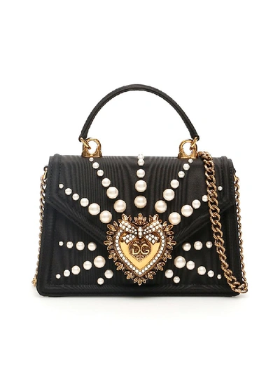 Shop Dolce & Gabbana Small Devotion Bag In Nero (black)