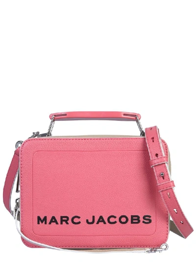 Shop Marc Jacobs The Colorblock Textured Box Bag In Rosa
