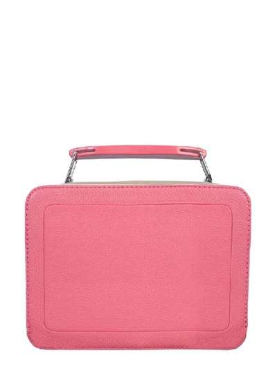 Shop Marc Jacobs The Colorblock Textured Box Bag In Rosa