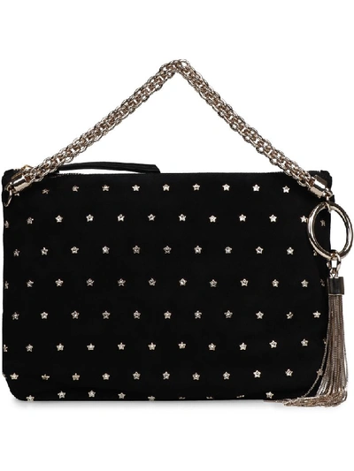 Shop Jimmy Choo Callie Studded Leather Handbag In Black