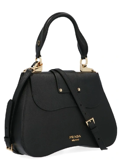 Shop Prada Sidonie Bag In Black