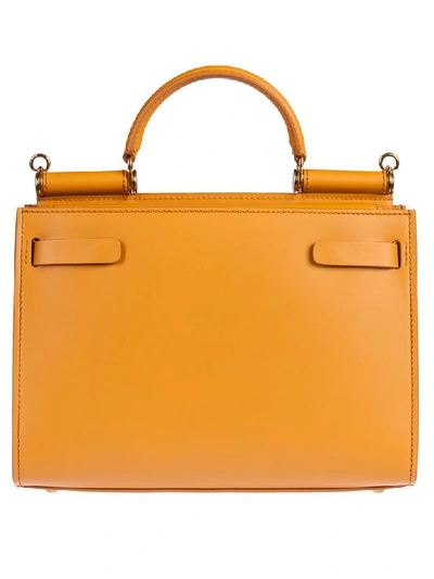 Shop Dolce & Gabbana Logo Tote In Ocher