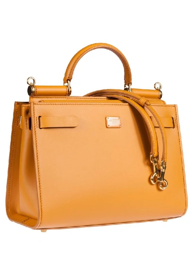 Shop Dolce & Gabbana Logo Tote In Ocher