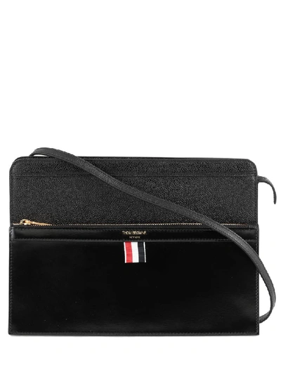 Shop Thom Browne Lady Folio Bag In Black