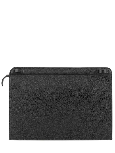 Shop Thom Browne Lady Folio Bag In Black