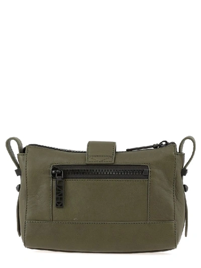 Shop Kenzo Smooth Leather Bag In Dark Khaki