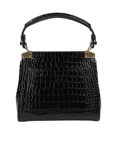 Shop Givenchy Mystic Crocodile Print Bag In Black