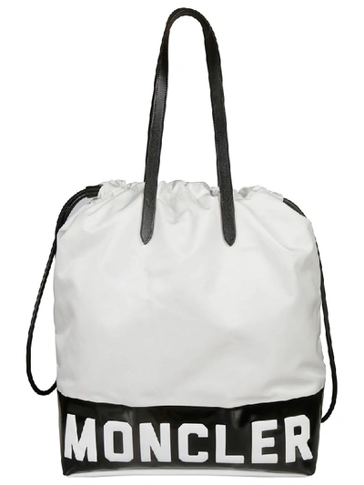 Shop Moncler Flamenne Shopper Bag In White