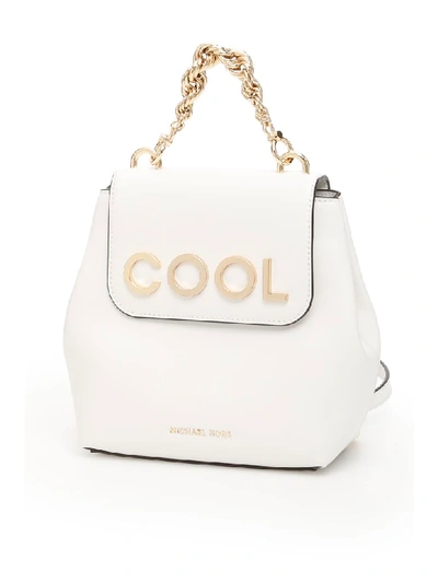 Shop Michael Michael Kors Mott Backpack In Optic White (white)