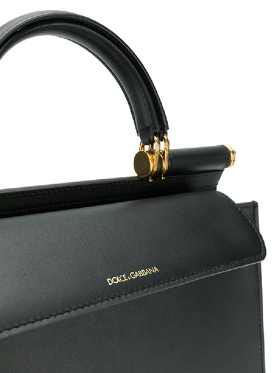 Shop Dolce & Gabbana Lg Sicily 58 Bag In Nero