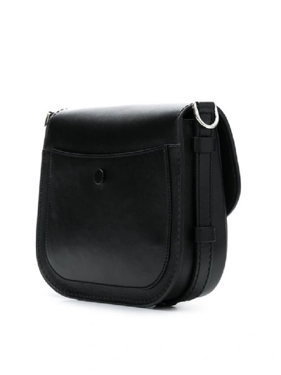 Shop Tod's Double T Satchel Bag In Black (black)