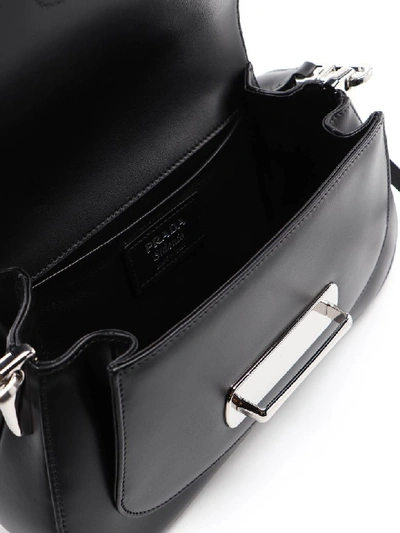 Shop Prada Sidonie Leather Bag In Nero