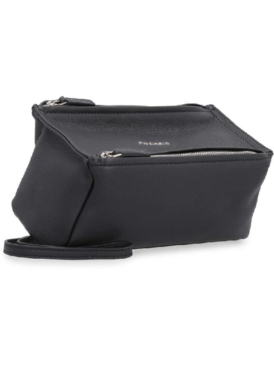Shop Givenchy Pandora Leather Crossbody Bag In Black