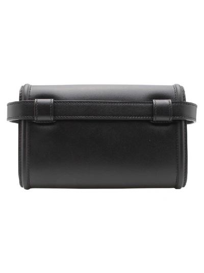 Shop Dolce & Gabbana Leather Belt Bag In Black