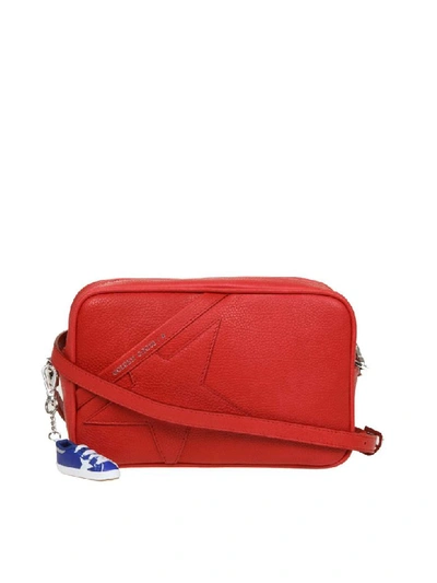 Shop Golden Goose Star Bag Leather Shoulder Bag In Red