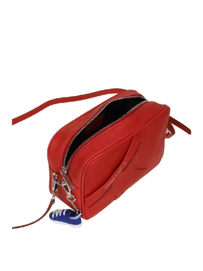 Shop Golden Goose Star Bag Leather Shoulder Bag In Red