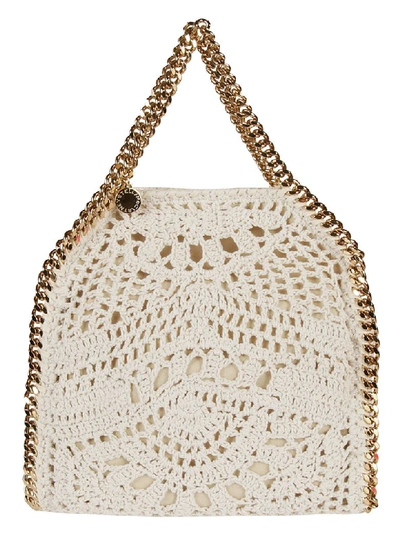 Shop Stella Mccartney Mini Falabella Tote In Burro