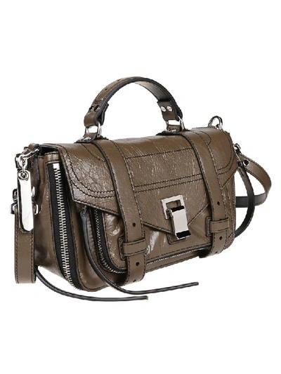 Shop Proenza Schouler Borsa Ps1+ Tiny Zip In Dark Bay Leaf