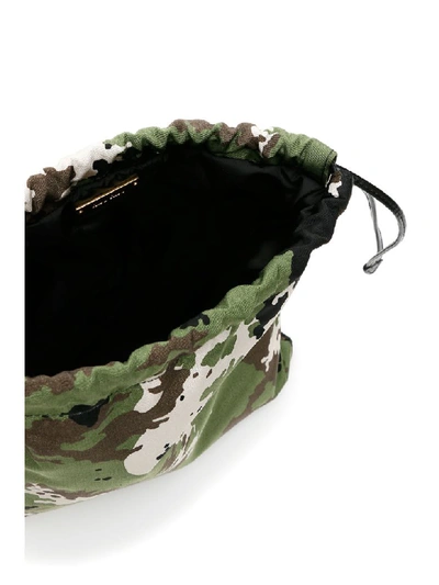 Shop Miu Miu Camouflage-printed Pouch In Militare (green)