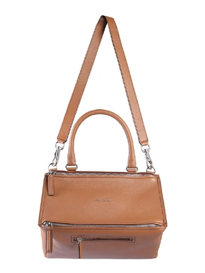 Shop Givenchy Medium Pandora Bag In Marrone