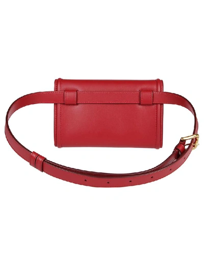 Shop Dolce & Gabbana Sacred Heart Belt Bag In Red