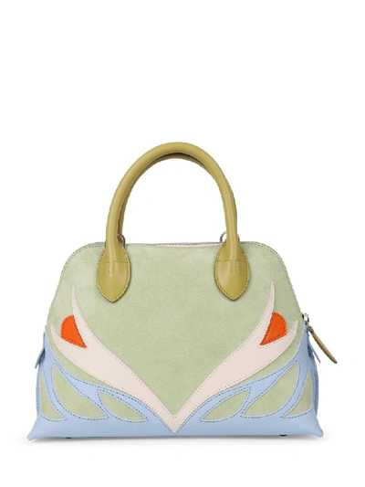 Shop Lanvin Patchwork Dolly Parrot Bag S In Ice