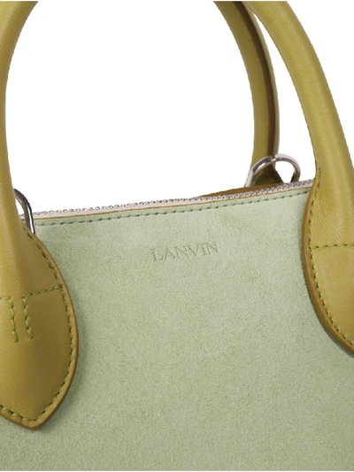Shop Lanvin Patchwork Dolly Parrot Bag S In Ice