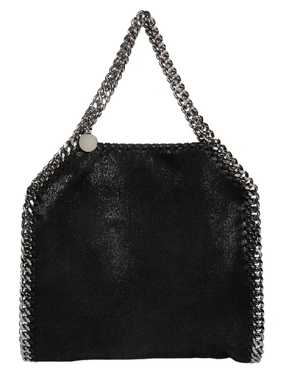 Shop Stella Mccartney Tiny Falabella Shoulder Bag In Black