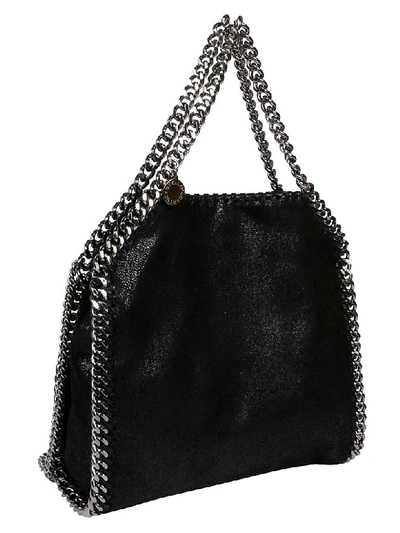 Shop Stella Mccartney Tiny Falabella Shoulder Bag In Black