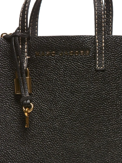 Shop Marc Jacobs Tote In Black Gold