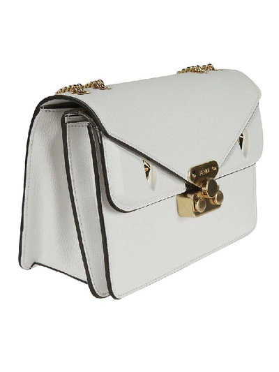 Shop Fendi Bag Bug Small Shoulder Bag In White