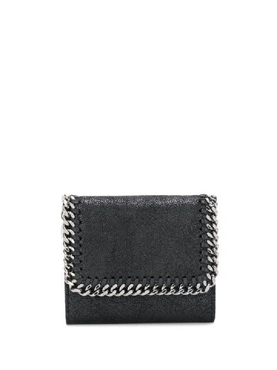 Shop Stella Mccartney Small Continental Wallet In Black