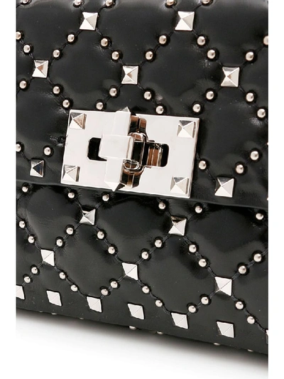 Shop Valentino Small Rockstud Spike Bag In Nero (black)