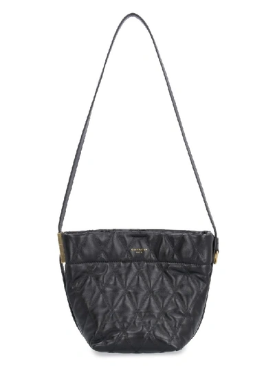 Shop Givenchy Gv Bucket Quilted Leather Bag In Black