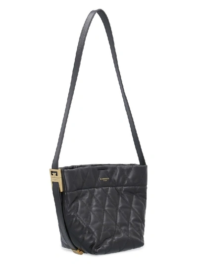 Shop Givenchy Gv Bucket Quilted Leather Bag In Black