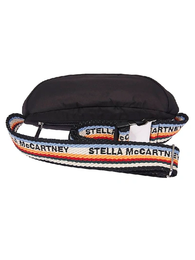 Shop Stella Mccartney Logo Detail Bum Belt Bag In Black